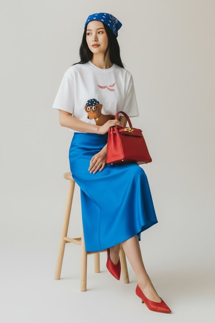 Charizma - Oversized Μακό T-shirt Dachshund