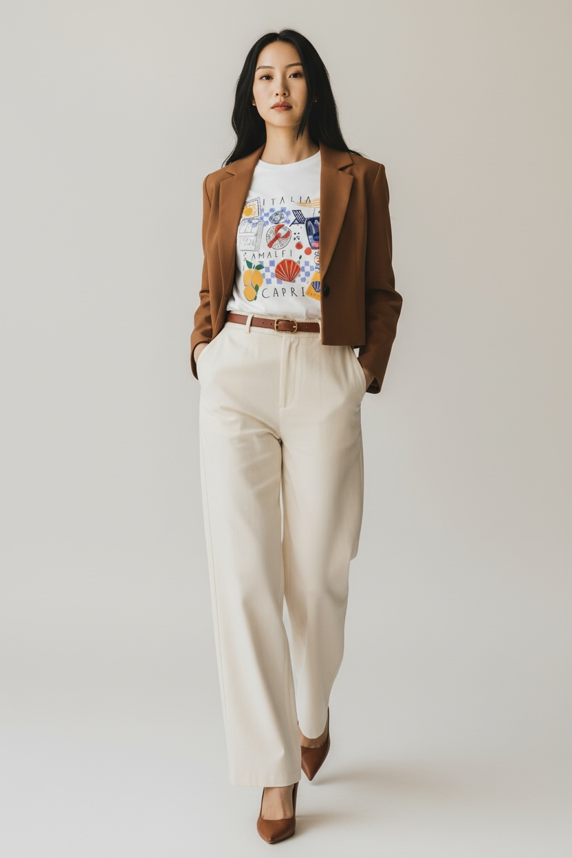 Charizma - Oversized Μακό T-Shirt Capri