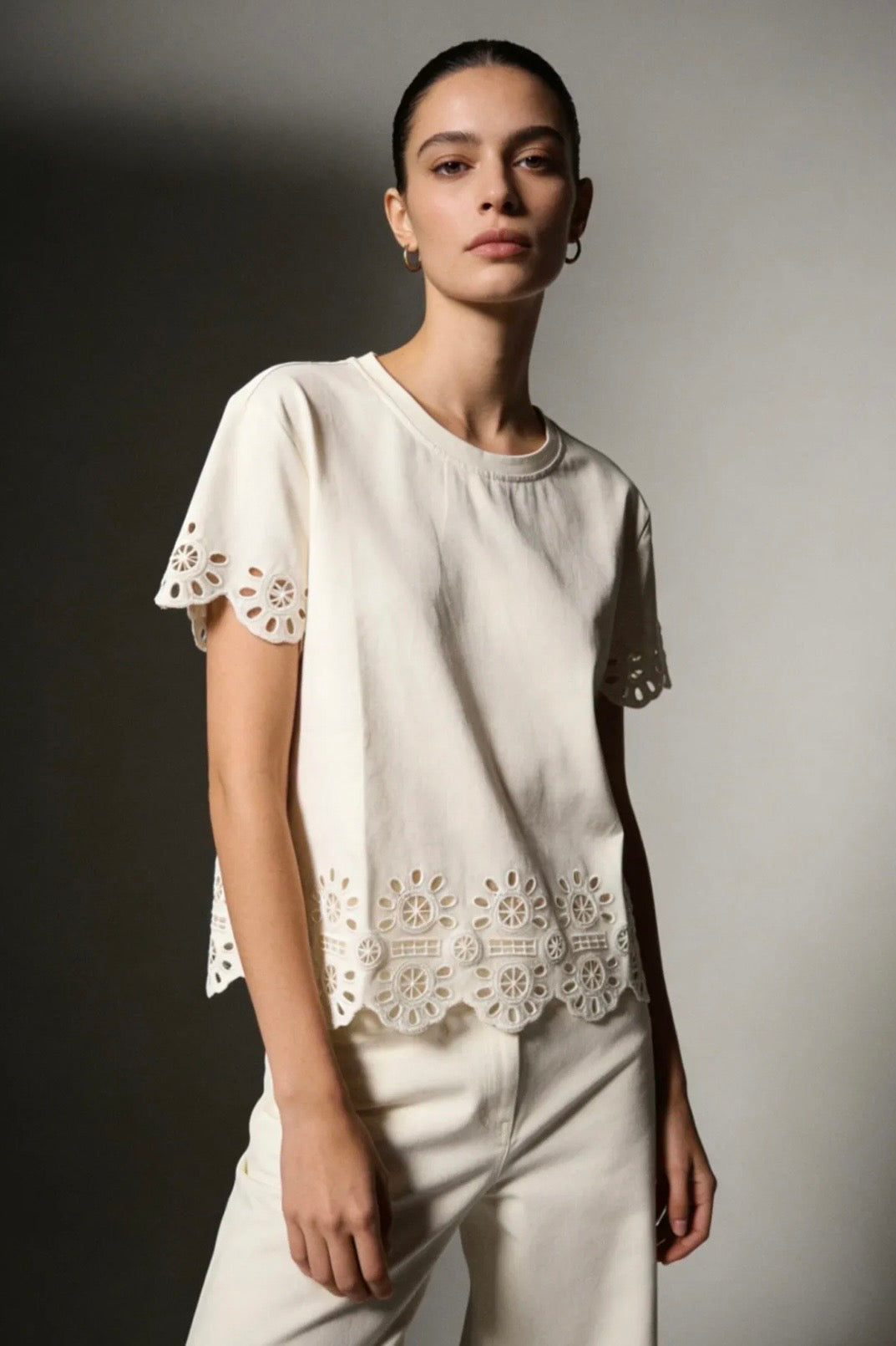 Charizma - Oversized Μακό T-Shirt με Κοφτό σχέδιο