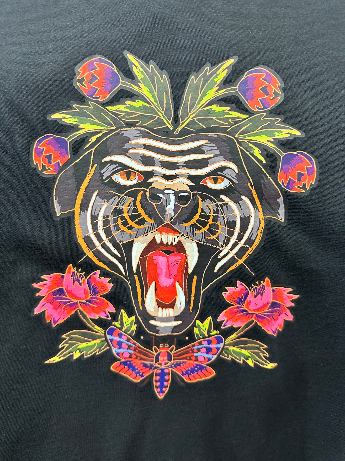 Eighty2 by Figaro - Μαύρο Μακό με Animal & Floral Print