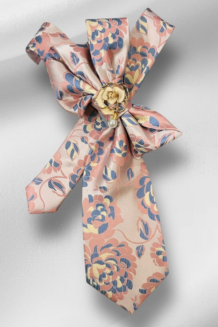 My Dandy- Ascot Necktie “Maison Rose”