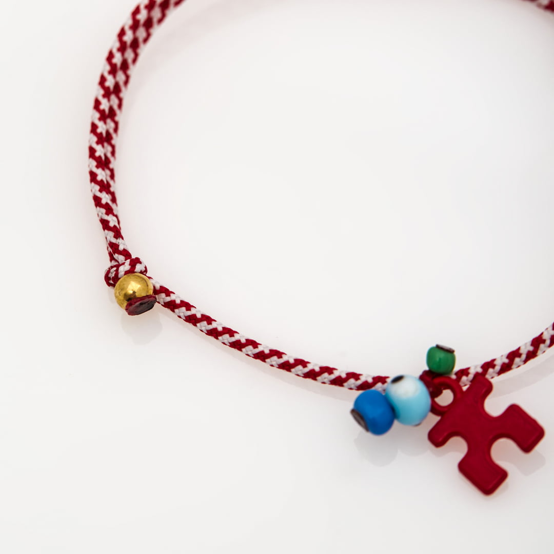 White in Athens - Μεταλλικό Βραχιόλι Μάρτης- Puzzle