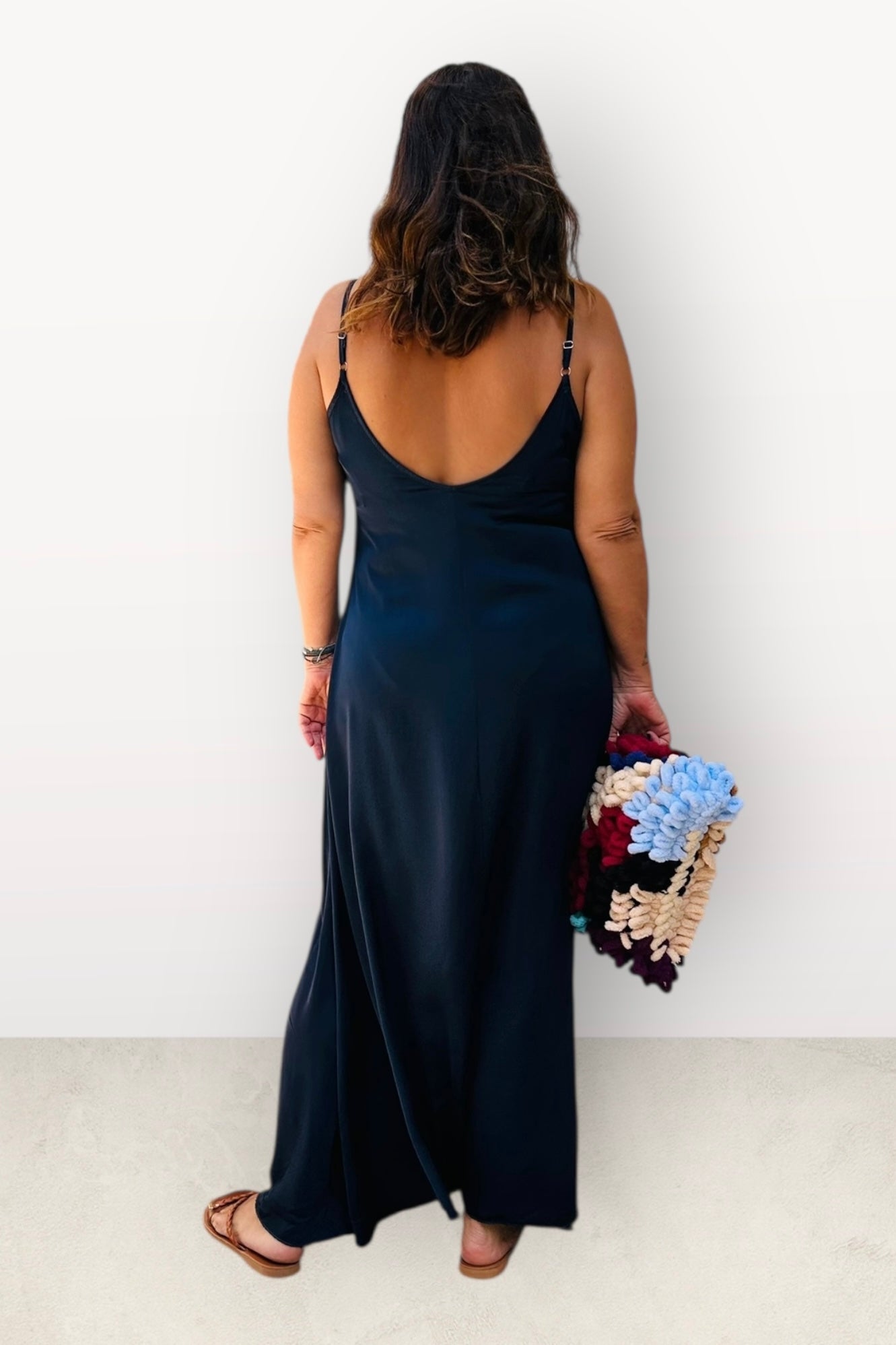 Charizma - Φόρεμα Silk-Touch Maxi με Τιραντάκι