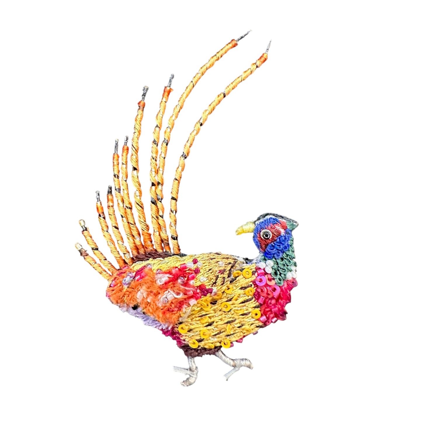 Trovelore - Ring Necked Pheasant Χειροποίητη Καρφίτσα