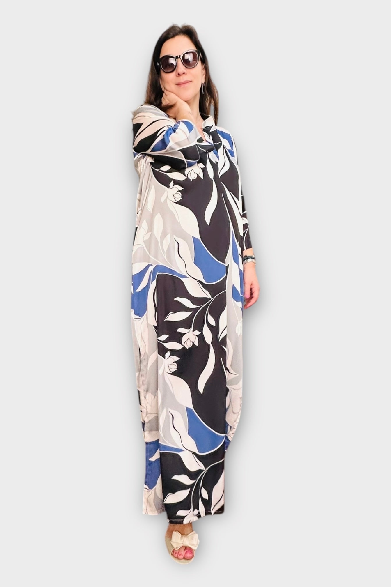 New Age - Maxi Φόρεμα Καφτάνι Santorini -23