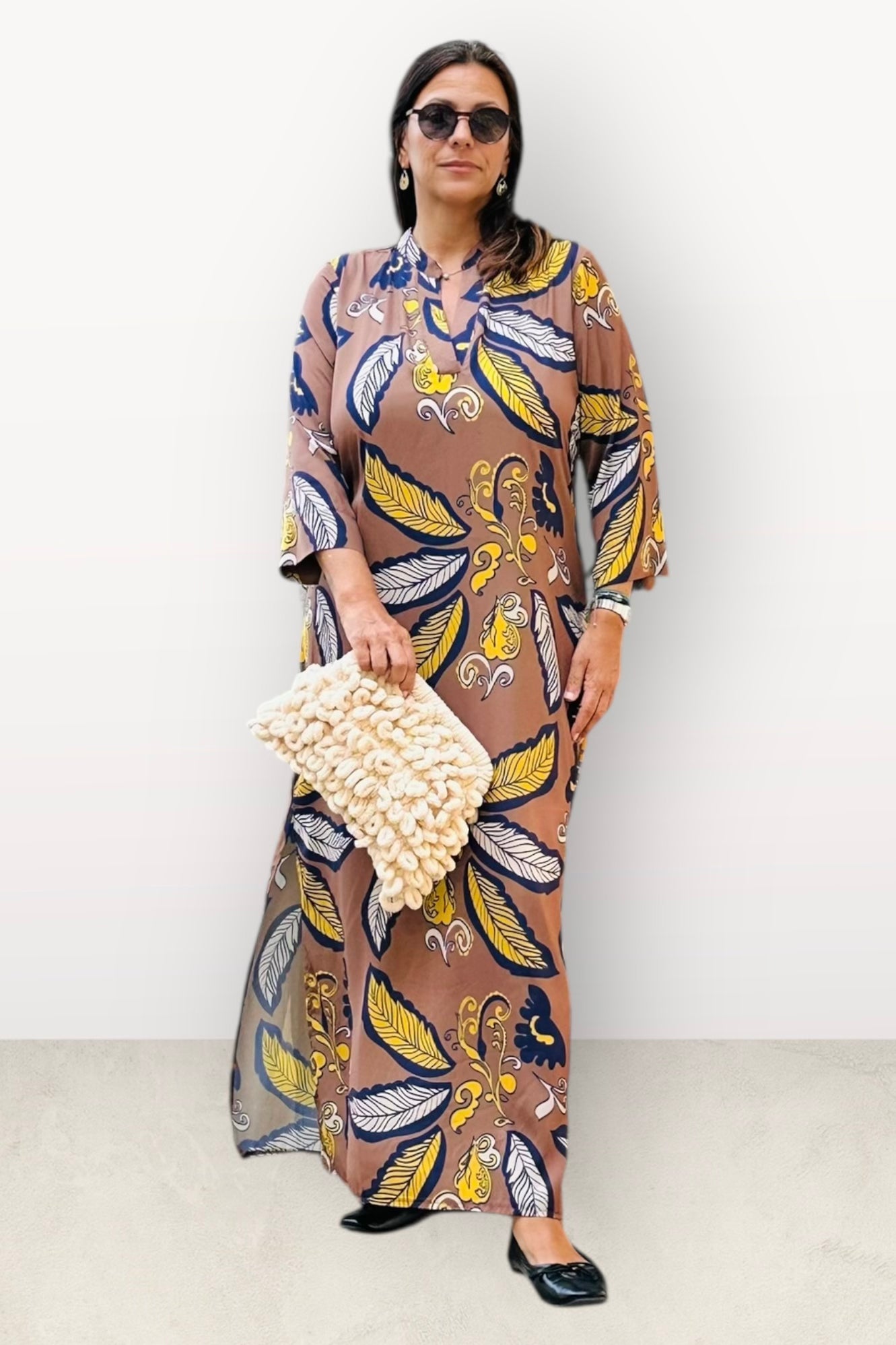 New Age - Maxi Φόρεμα Καφτάνι Santorini - 56-3