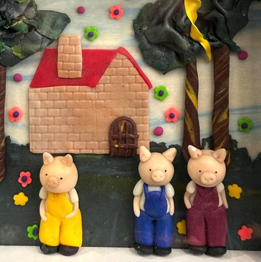 Marilia - Παιδικό Κάδρο «Τα Τρια Γουρουνάκια»