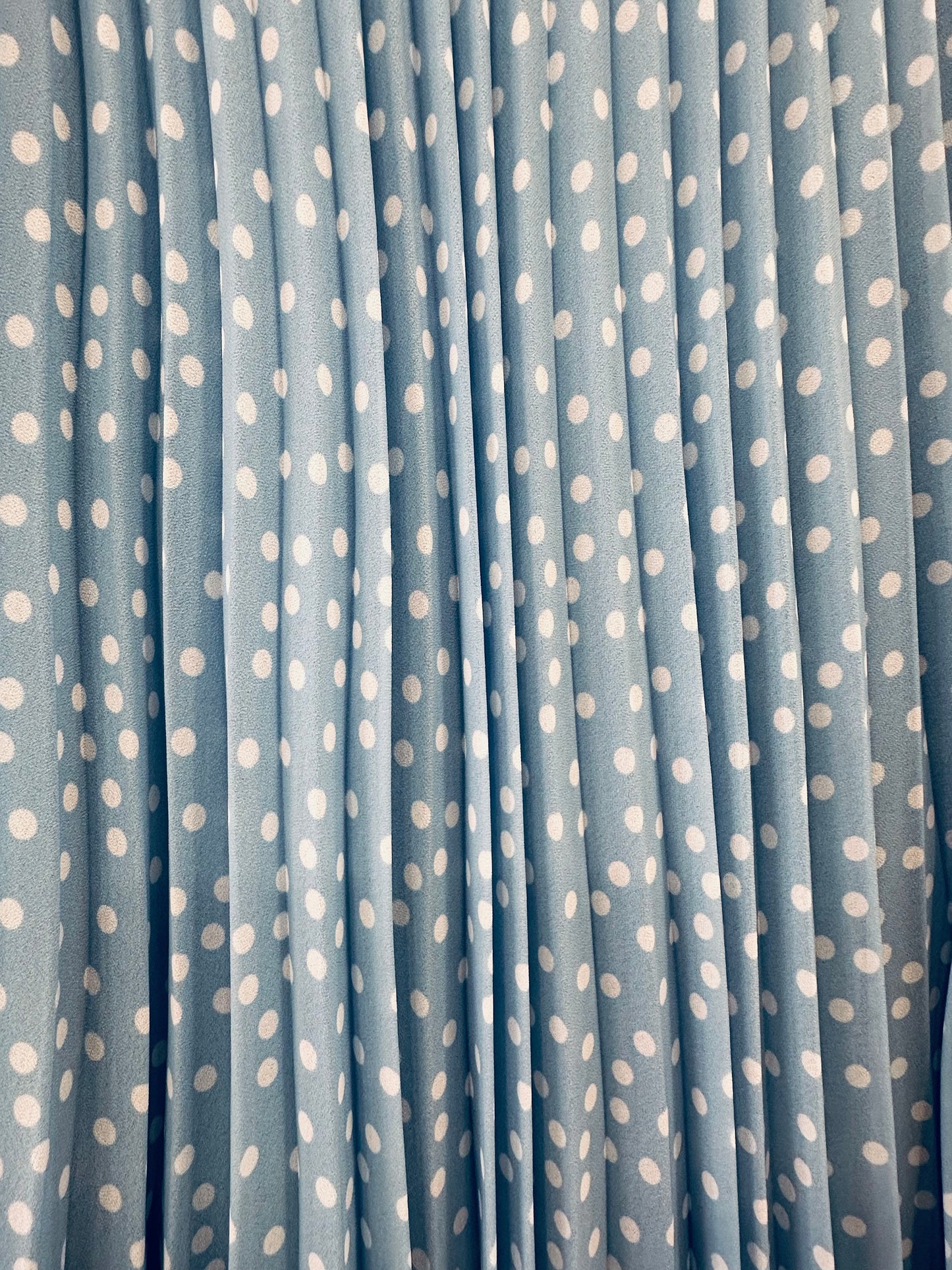 Charizma - Φούστα Πλισέ Πουά Γαλάζια