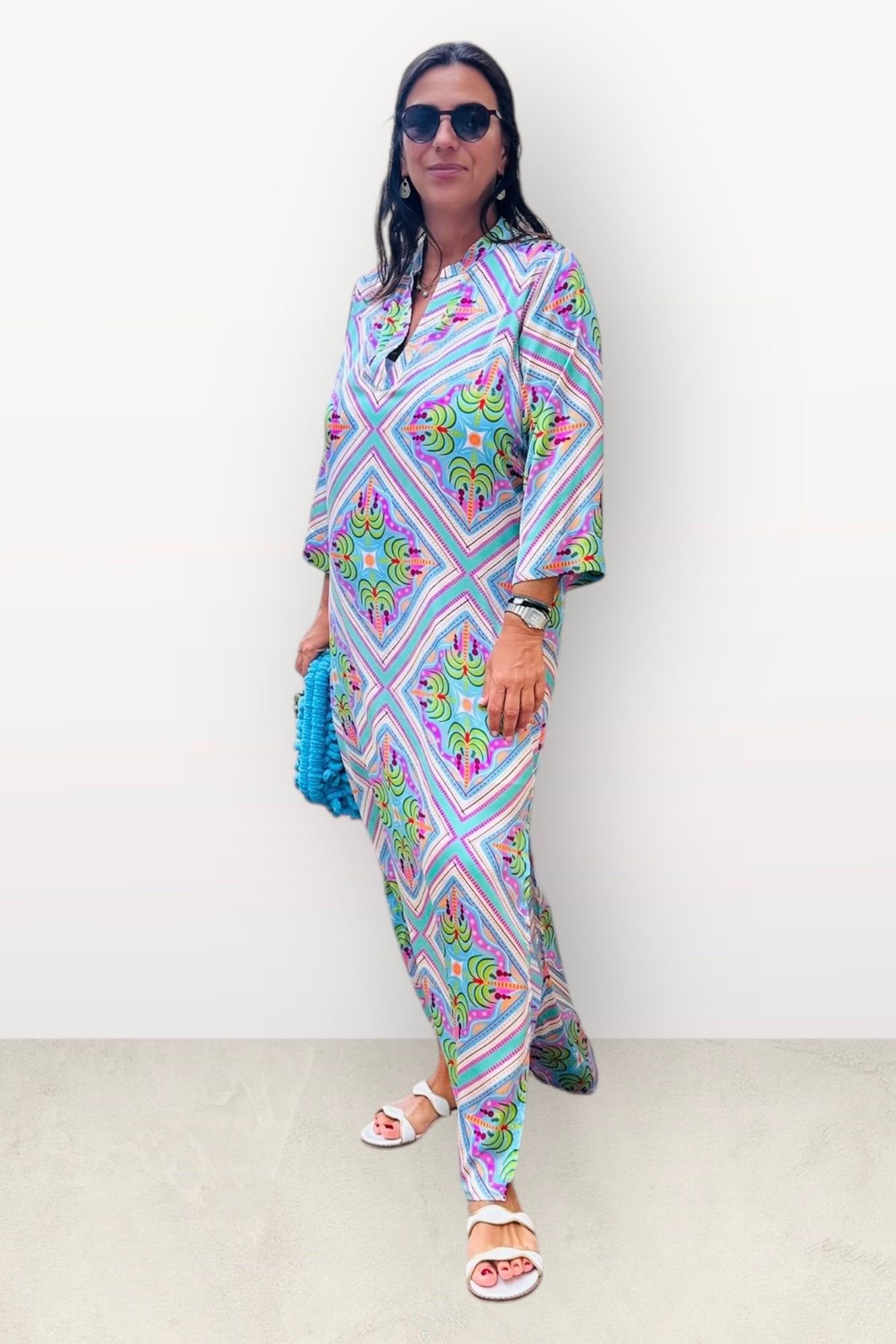 New Age - Maxi Φόρεμα Καφτάνι Santorini - 52