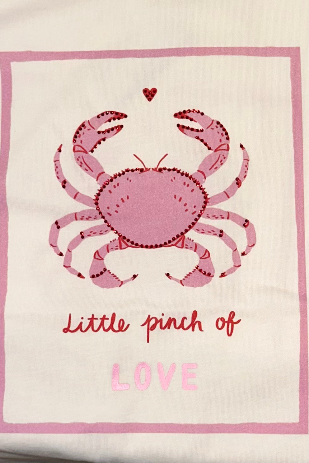 Unitee - Λευκό Μακό T-Shirt με Στάμπα «Crab Love»