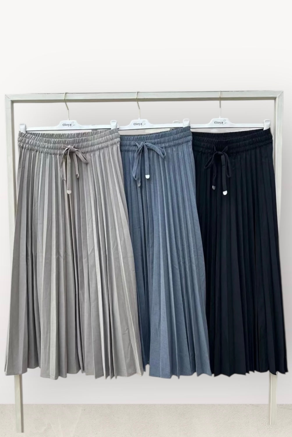 Gioya & Co - Φούστα Midi Πλισέ Με Λάστιχο στην μέση