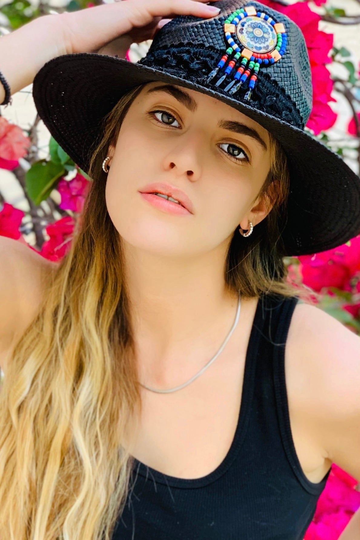 Liebe Anta -Καπέλο Fedora Boho Μαύρο