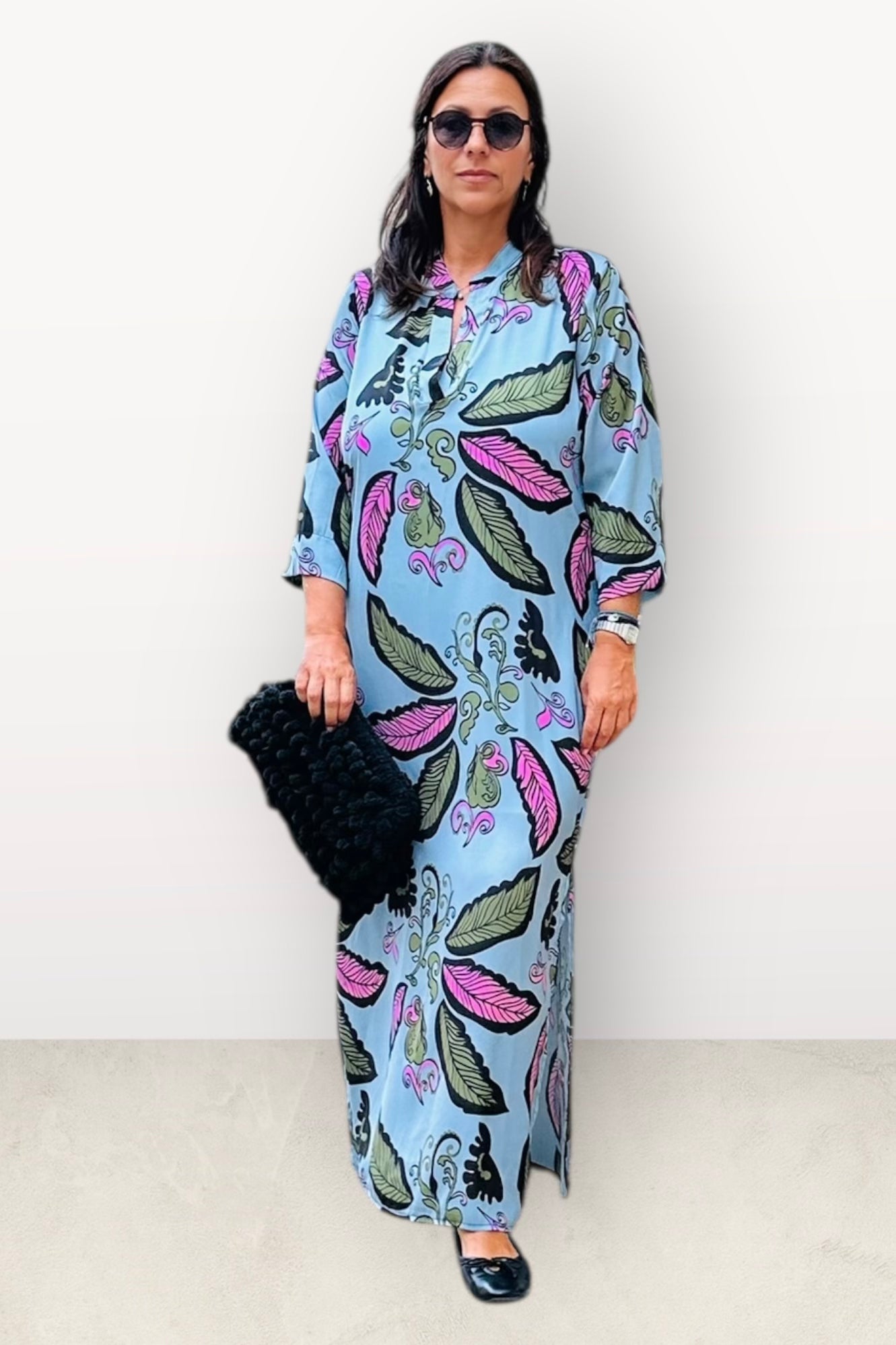 New Age - Maxi Φόρεμα Καφτάνι Santorini - 56-1