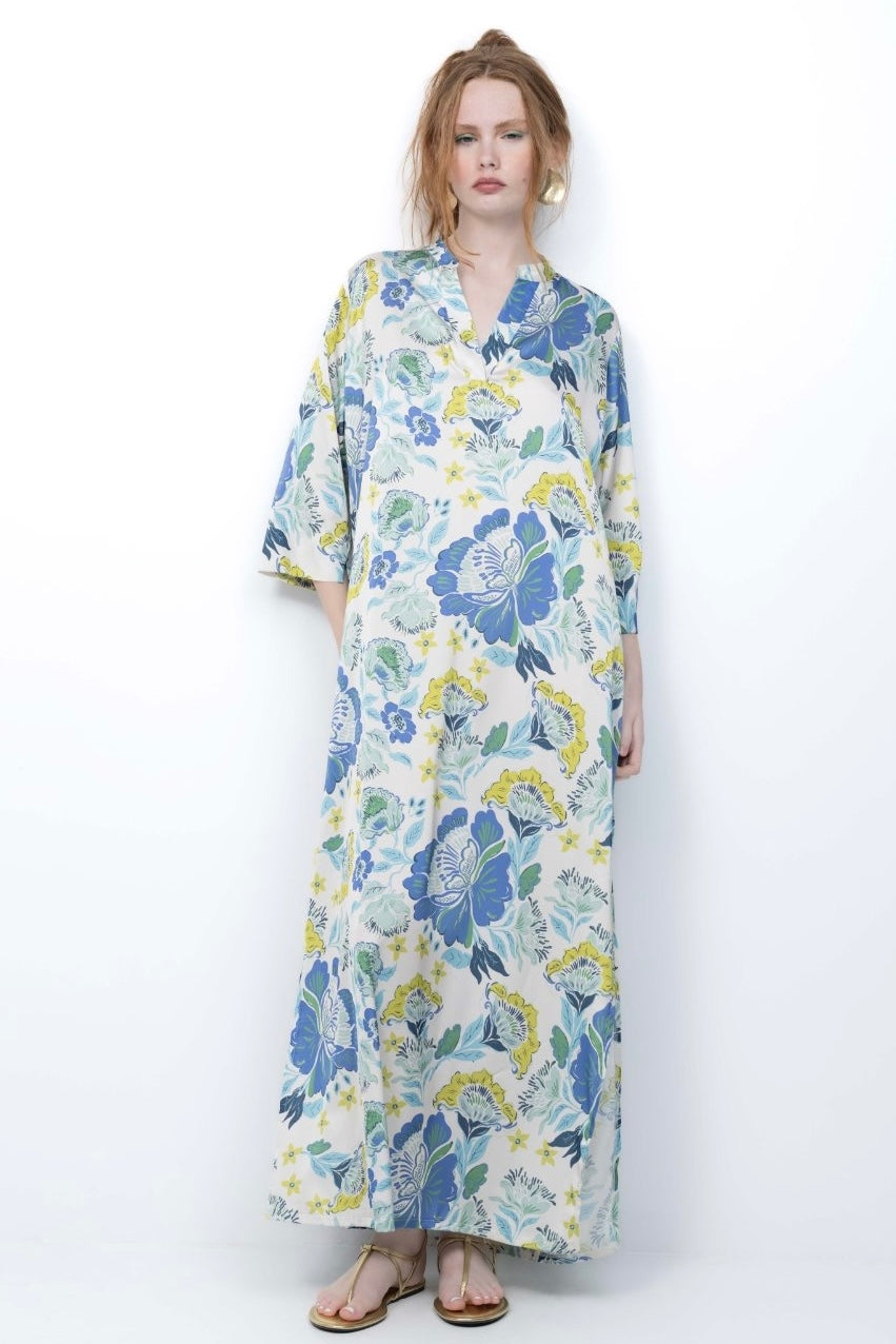 New Age - Maxi Φόρεμα Καφτάνι Santorini -50