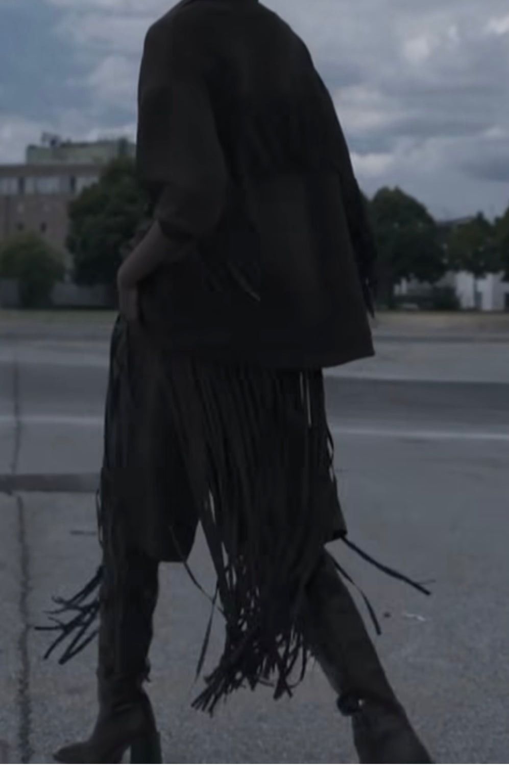 Lumina - Ζώνη Cowboy με Κρόσια & Ύφασμα Τύπου Σουέτ