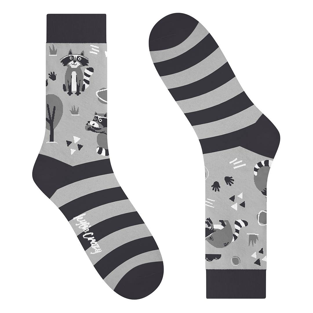 Kylie Crazy - Fun Seamless Raccoon Αντρικές Κάλτσες