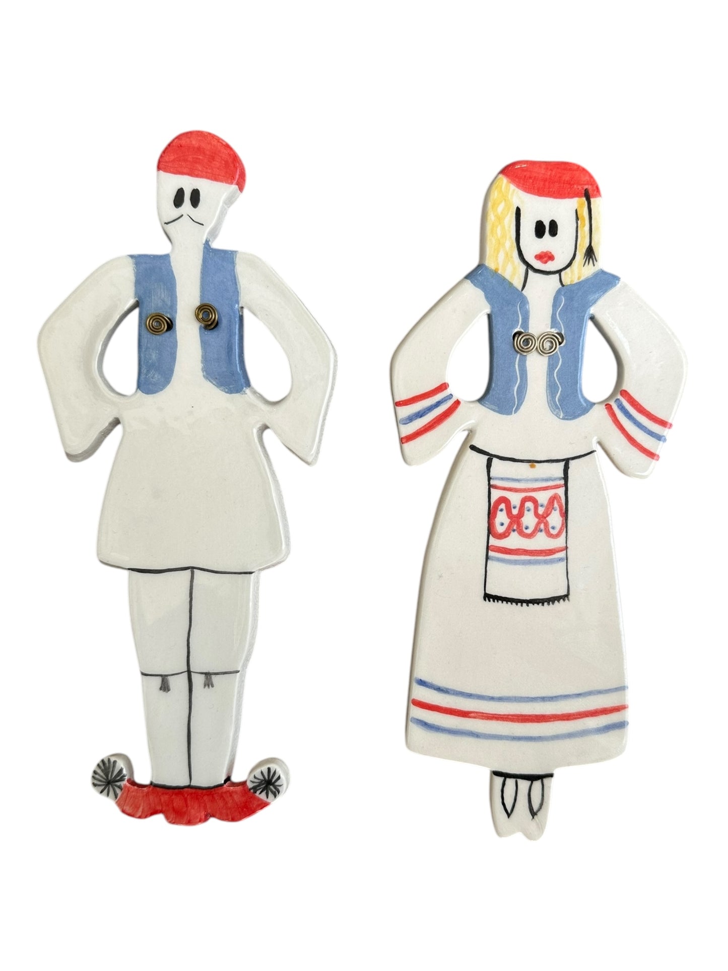 Μαρία Τσίπα - Κεραμικό γούρι Τσολιάς