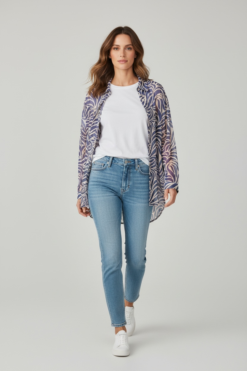 New Age - Πουκάμισο Μπλε Lio