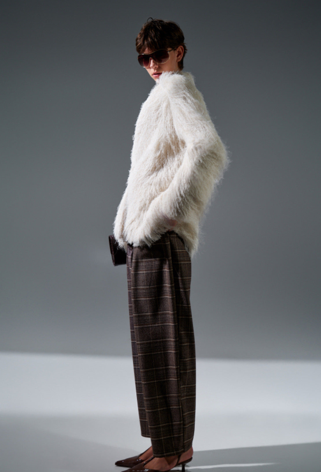 Lumina - Off White Shaggy Σακάκι