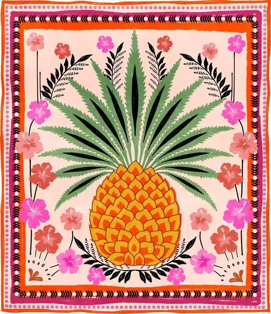 Παρεό Θαλάσσης Με Μοτίβα 145cm x 165cm Νο4 Apricot