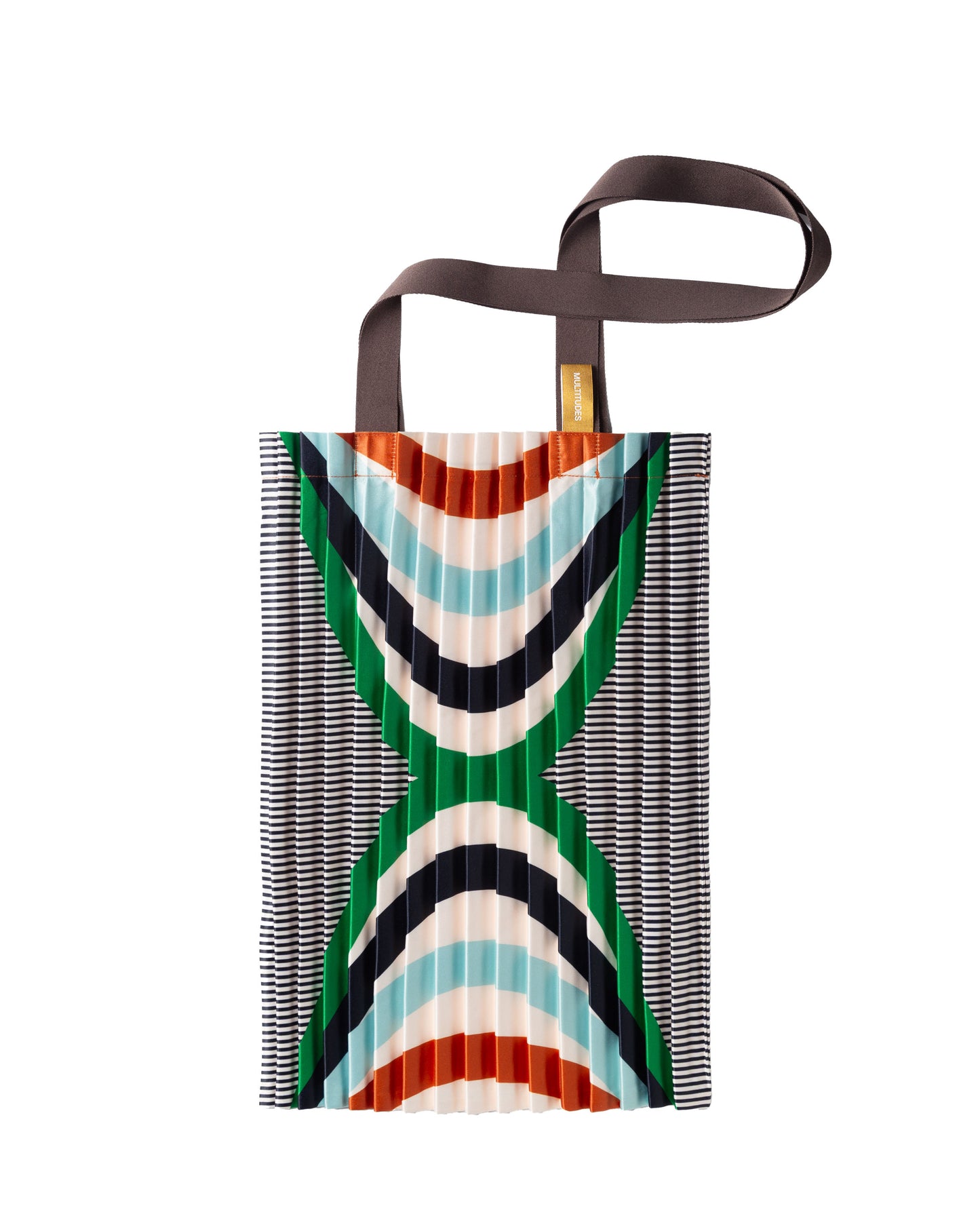 Multitudes - Τσάντα Tote Πλισέ από Σατέν «Naxos» 40x48 εκ.