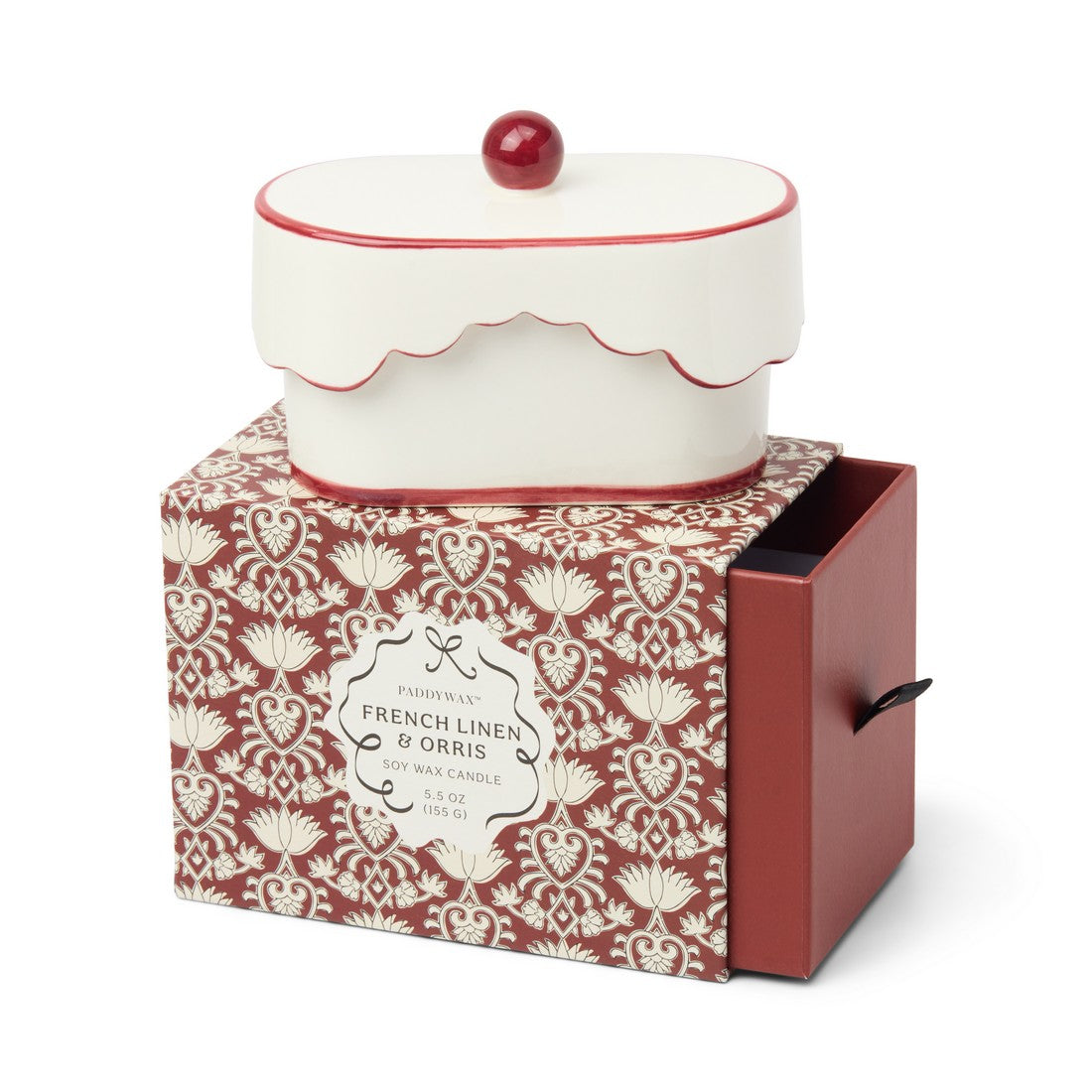 Paddywax Cherie - French Linen & Orris Φυτικό Κερί 155gr σε κεραμικό δοχείο