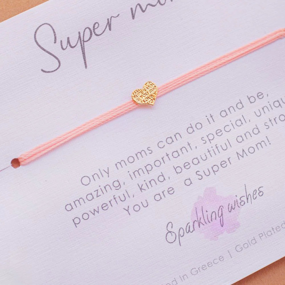 Sparkling Wishes - Βραχιόλι Super Mom