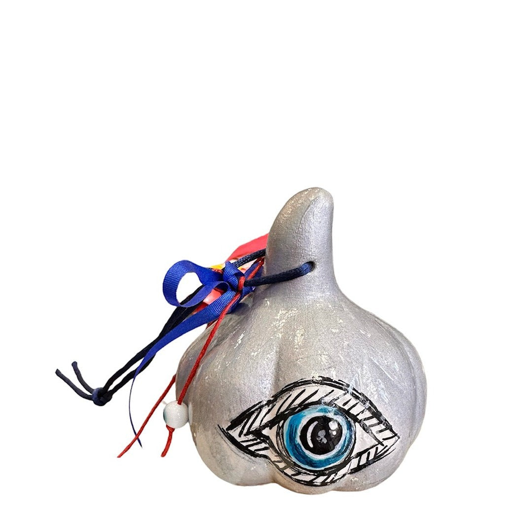 Ψαρόνι - Κεραμικό Γούρι Σκόρδο με Μάτι