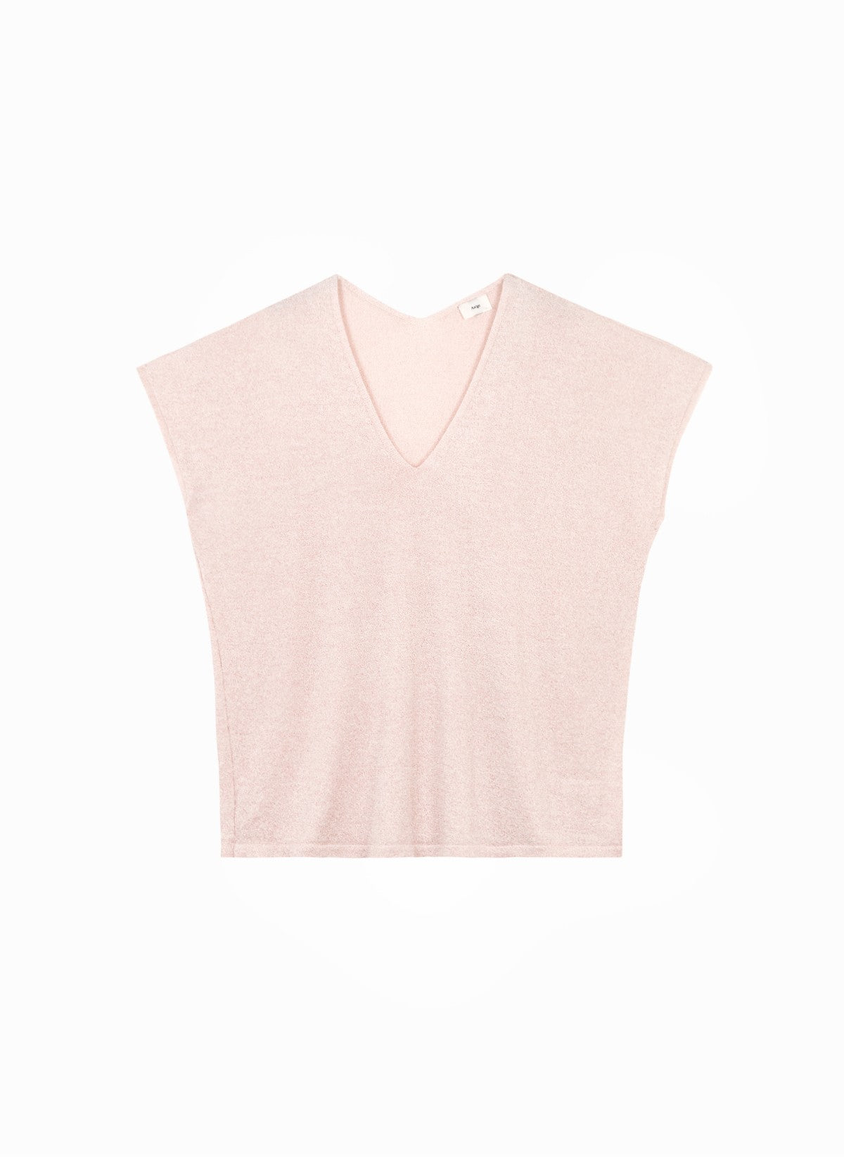 An'ge Landrew - Αμάνικο Πλεκτό με Lurex & V-Neck