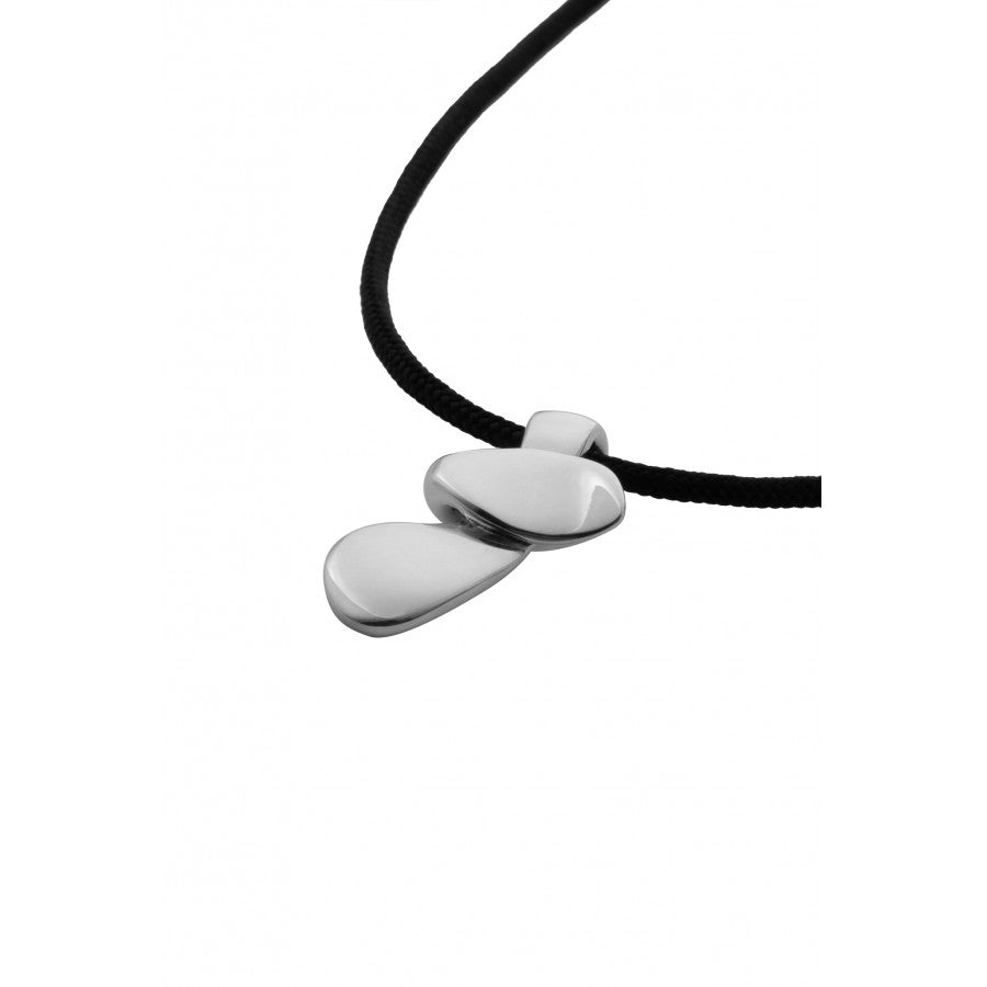 Ava88 - Ασημένιο 925 Unisex Κολιέ με Μοντέρνο Γλυπτό Μενταγιόν Moving Cross