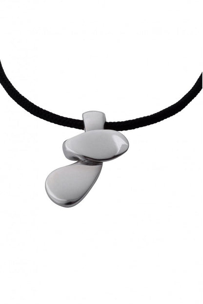 Ava88 - Ασημένιο 925 Unisex Κολιέ με Μοντέρνο Γλυπτό Μενταγιόν Moving Cross