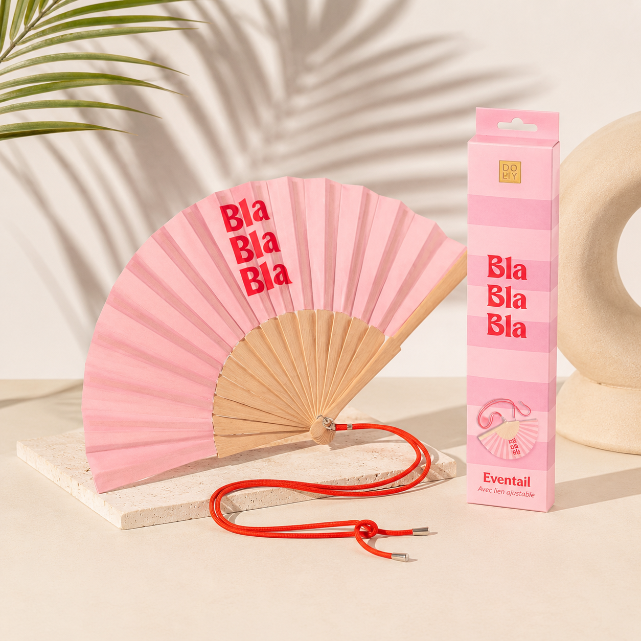 Woom – Bla Bla Bla Βεντάλια με Λουράκι Ώμου & Gift Box