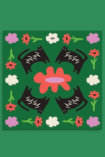 Adelie Pengu - Raul Scarf Σατέν Μαντήλι A Nice Day 65x65cm