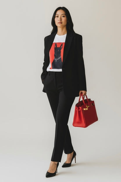 Charizma - Oversized Μακό T-Shirt Miss Dober