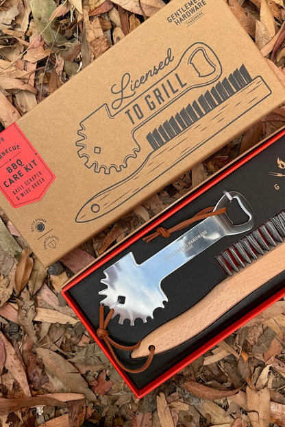 Gentlemen's Hardware BBQ – Ξύστρα & Βούρτσα για Συντήρηση Σχάρας