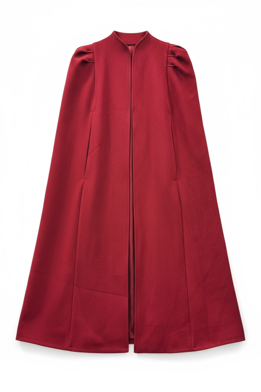 Charizma - Μακριά Κάπα Γκρι Μπορντό