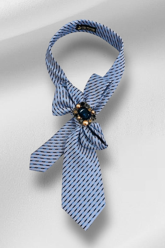 My Dandy- Ascot Necktie Azure Grace