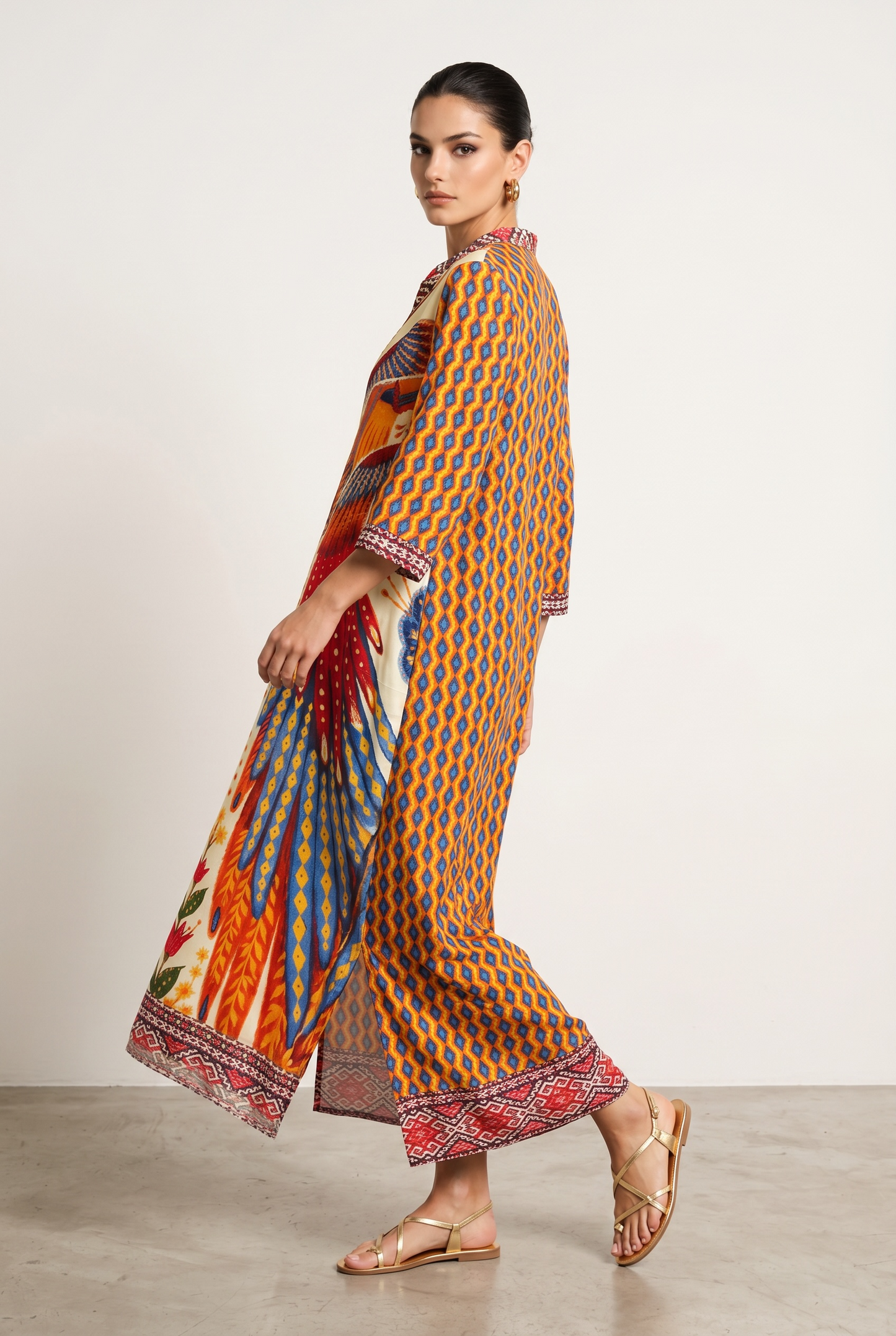 New Age - Premium Limited Edition Maxi Φόρεμα Καφτάνι Symi - T5
