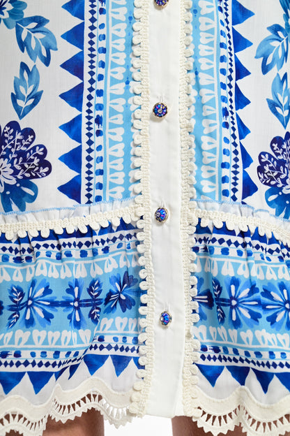 We Coss - Boho Εμπριμέ Φόρεμα Mediterranean Print