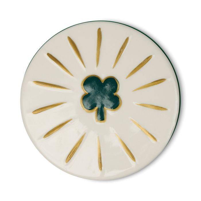Paddywax Charmed  - Green 4 Leaf Clover - Dandelion & Clover κερί σόγιας σε πράσινο γυάλινο δοχείο 226gr