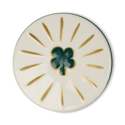 Paddywax Charmed  - Green 4 Leaf Clover - Dandelion & Clover κερί σόγιας σε πράσινο γυάλινο δοχείο 226gr