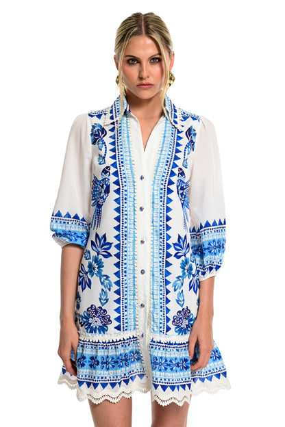 We Coss - Boho Εμπριμέ Φόρεμα Mediterranean Print
