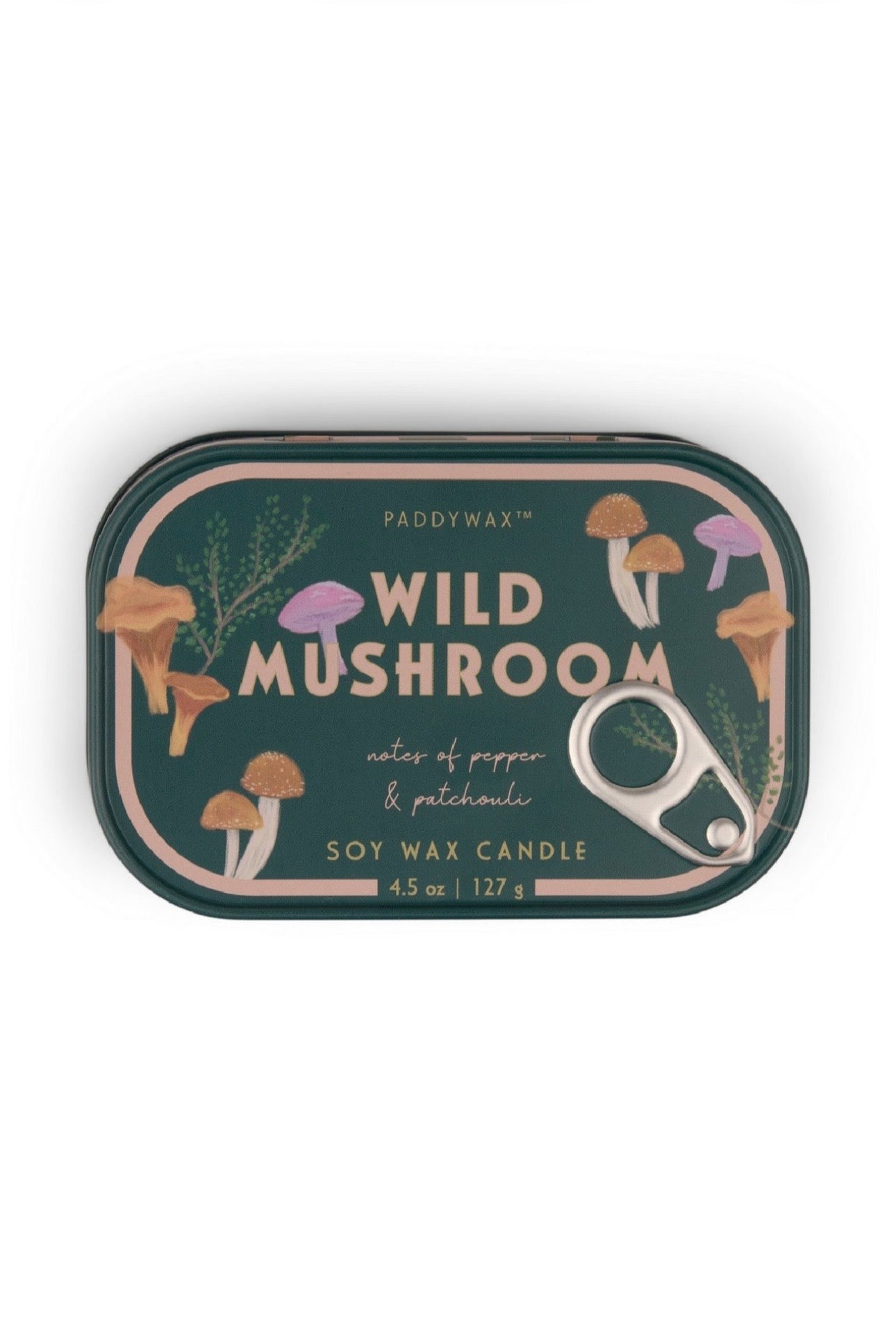 Paddywax Bistro Wild Mushroom - Φυτικό Κερί 127gr σε μεταλλικό δοχείο-κονσέρβα, Mushroom