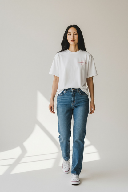 New Age Oversized Μακό T-shirt Let's Celebrate Love