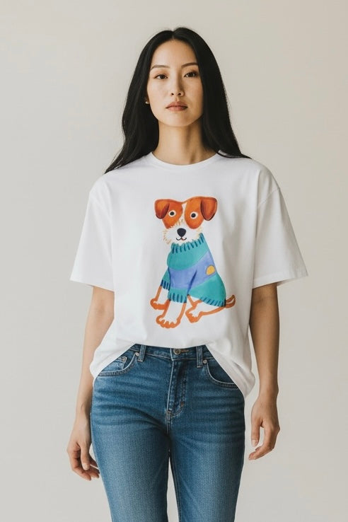 Charizma - Oversized Μακό T-Shirt Puppy
