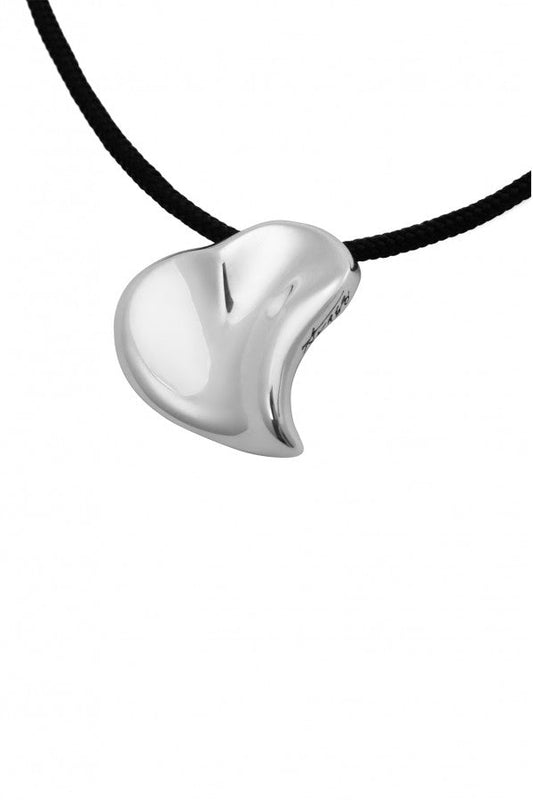 Ava88 - Ασημένιο 925 Unisex Κολιέ με Μοντέρνο Γλυπτό Μενταγιόν Wonderful Heart