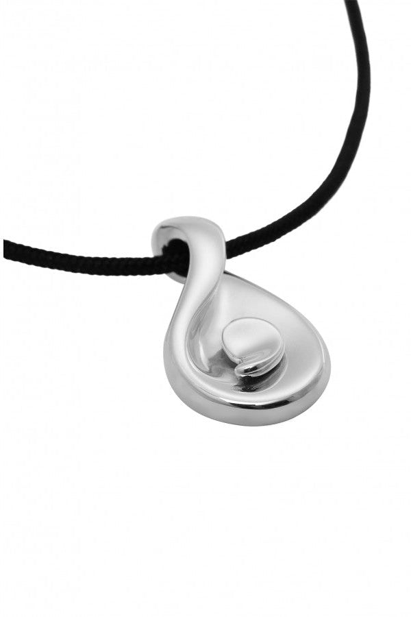 Ava88 - Ασημένιο 925 Unisex Κολιέ με Μοντέρνο Γλυπτό Μενταγιόν Eye