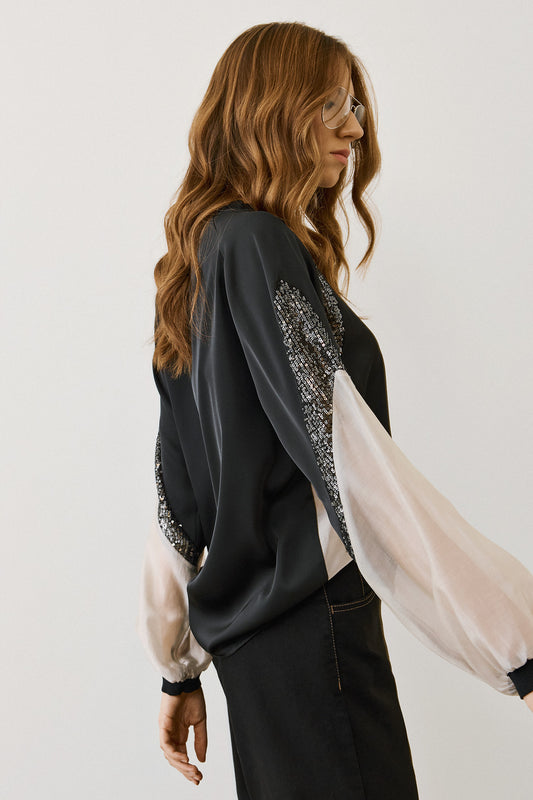 Figaro - Μπλούζα με Παγίετες