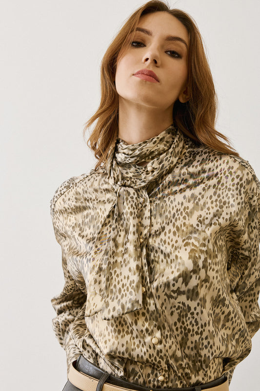 Figaro - Πουκάμισο με Φιόγκο & Χρυσές Λεπτομέρειες