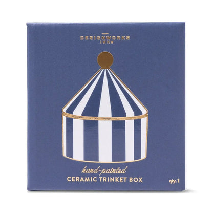 Designworks Navy Stripe - Κεραμικό Κουτί Αποθήκευσης